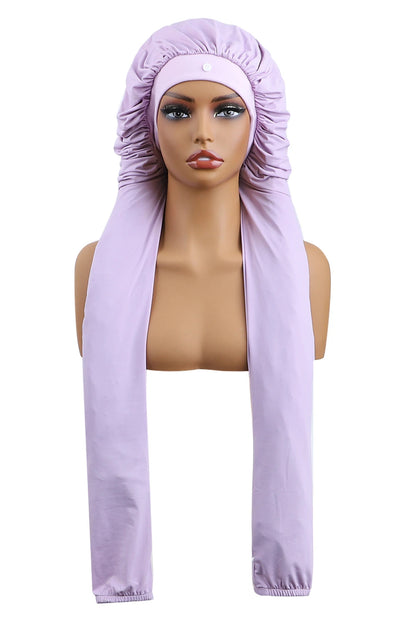 Pantyhose Sleeping Bonnet for Long Braids & Hair Elastic Satin Adjustable