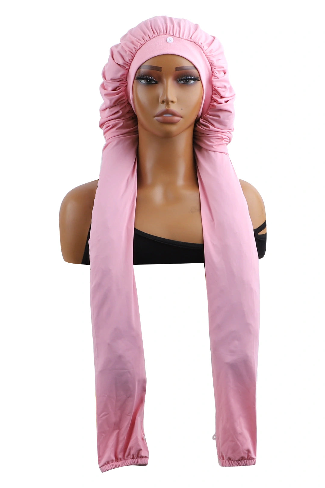 Pantyhose Sleeping Bonnet for Long Braids & Hair Elastic Satin Adjustable