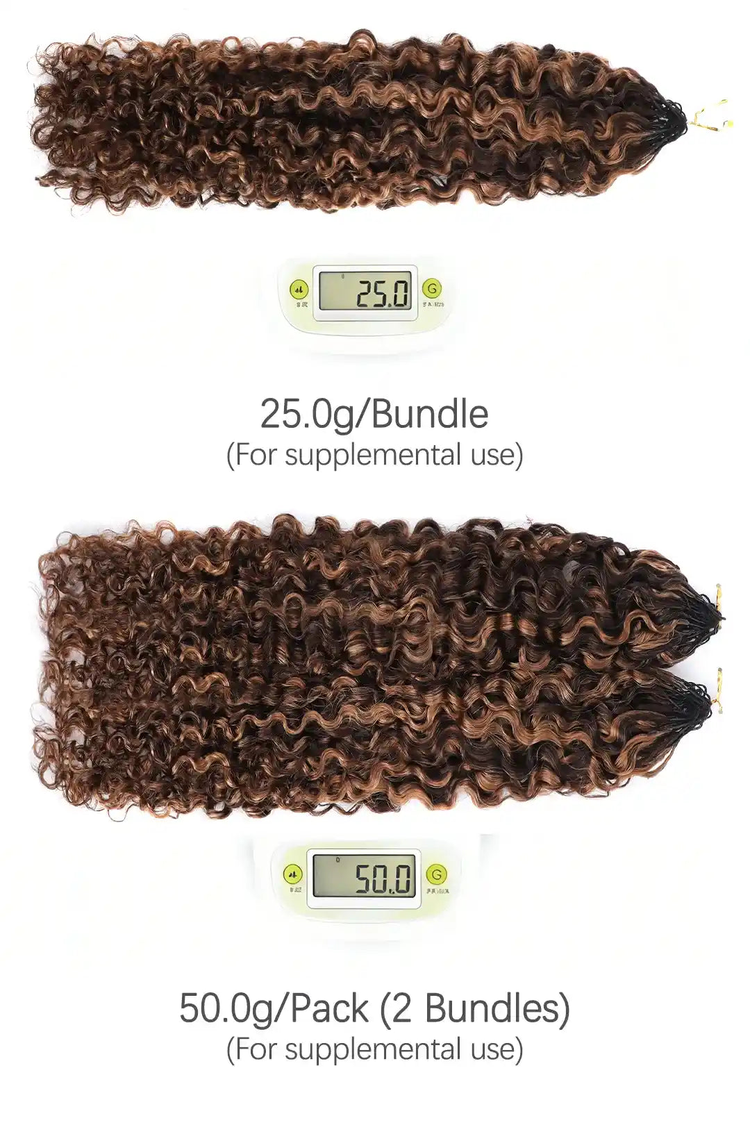 #4/30 Mixed Color Water Deep Wave Feather Crochet Human Hair