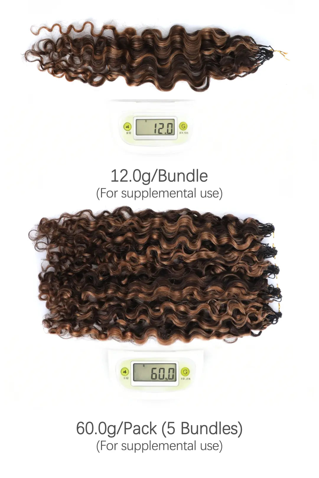 #4/30 Mixed Color Water Deep Wave Feather Crochet Human Hair