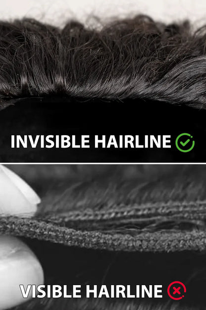 Product description picture of afro kinky curly half wig flexible fit drawstring human hair seamless wig