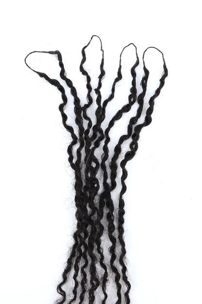 Double Drawn Twist Braided Crochet Miracle Knots Human Hair