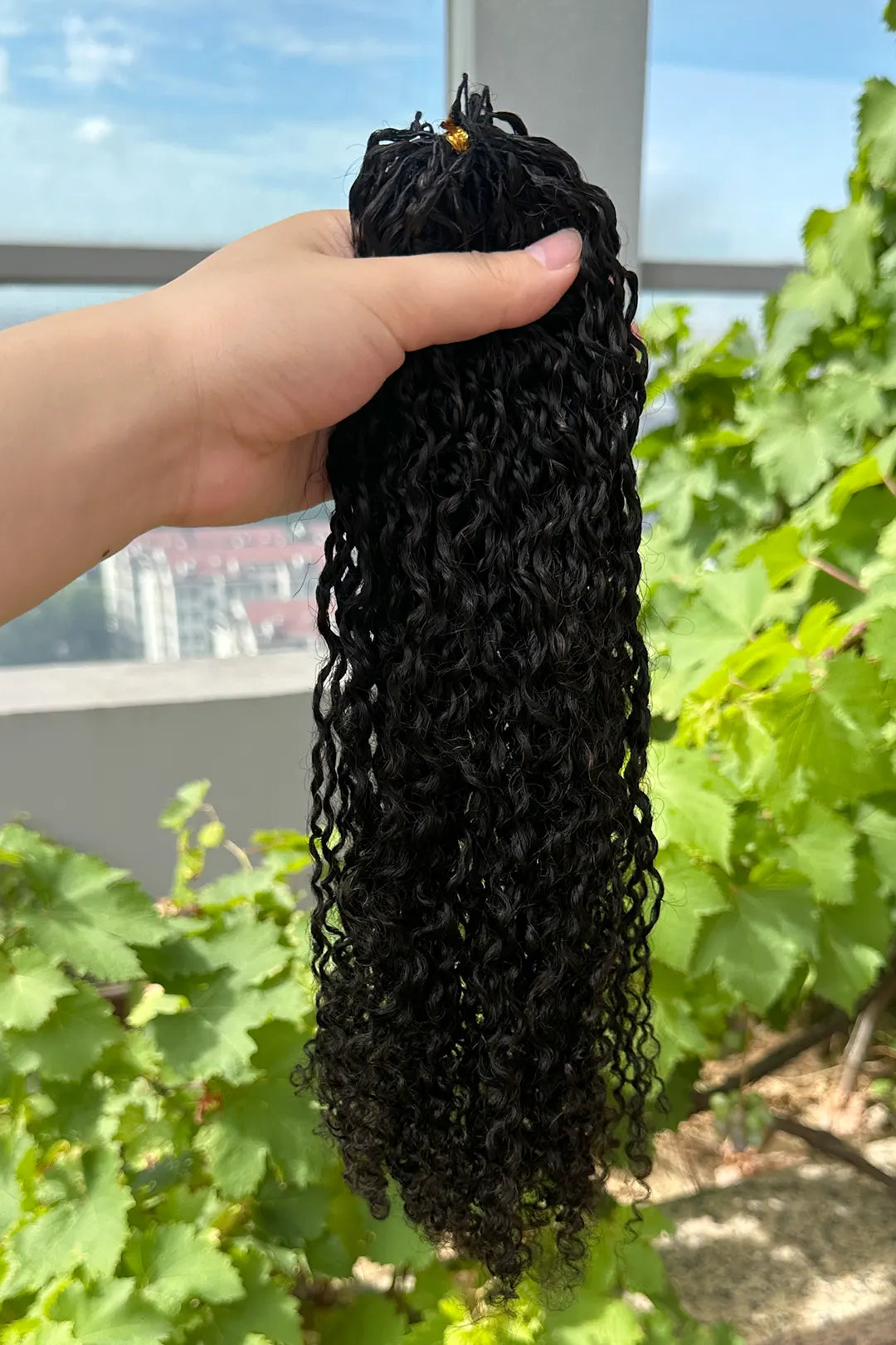 Double Drawn Twist Braided Crochet Miracle Knots Human Hair