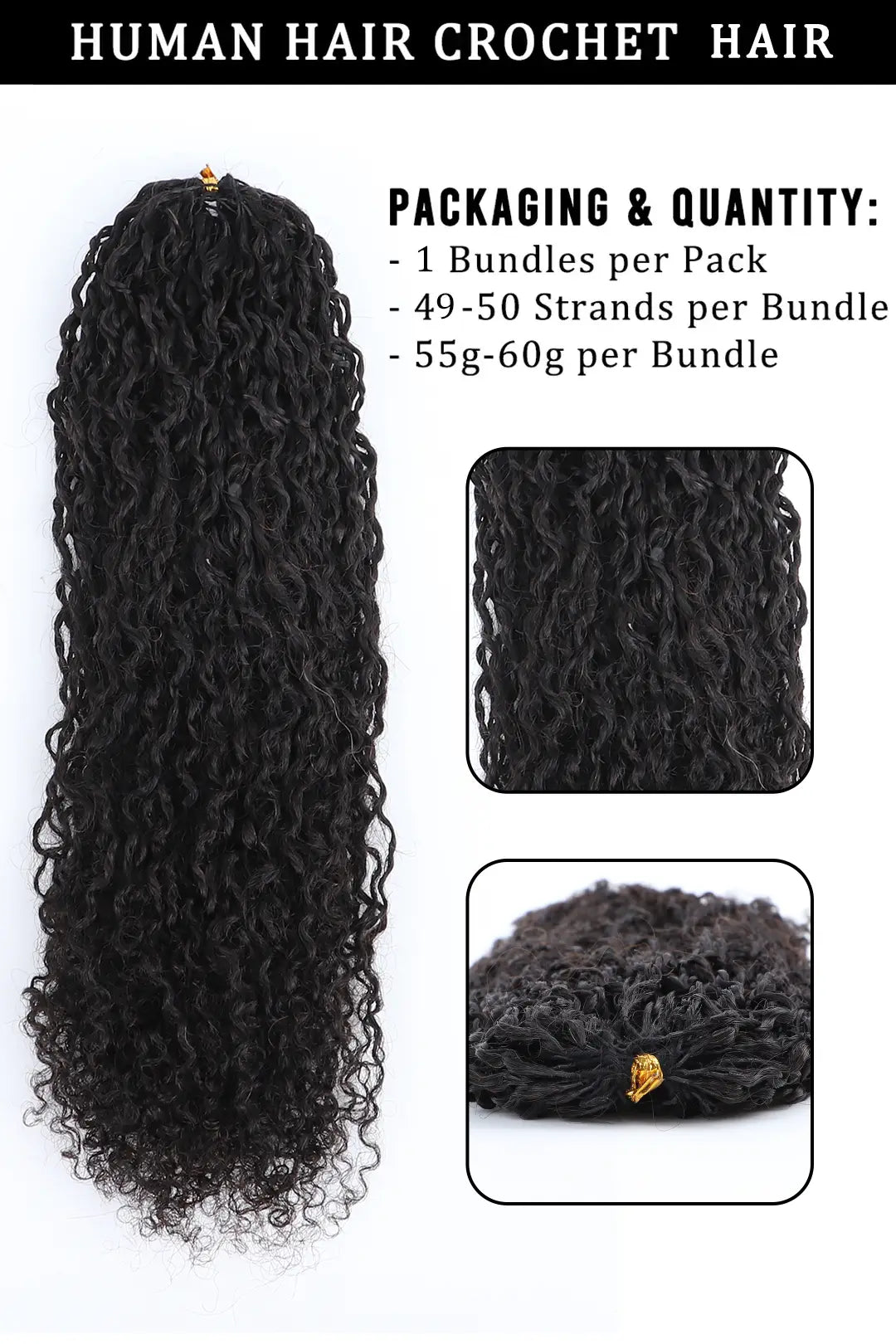 Double Drawn Twist Braided Crochet Miracle Knots Human Hair