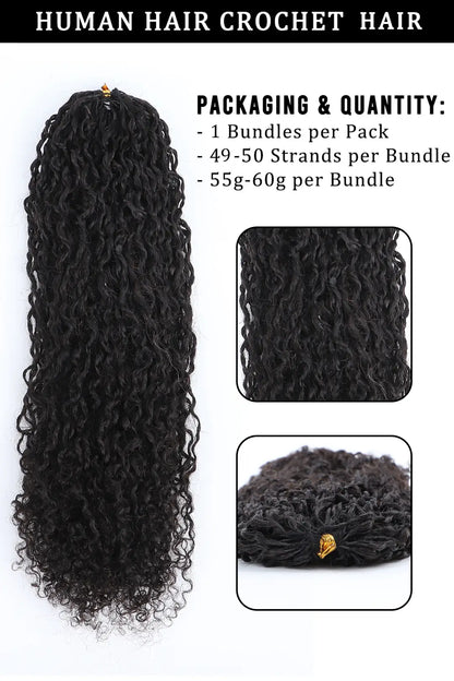Double Drawn Twist Braided Crochet Miracle Knots Human Hair