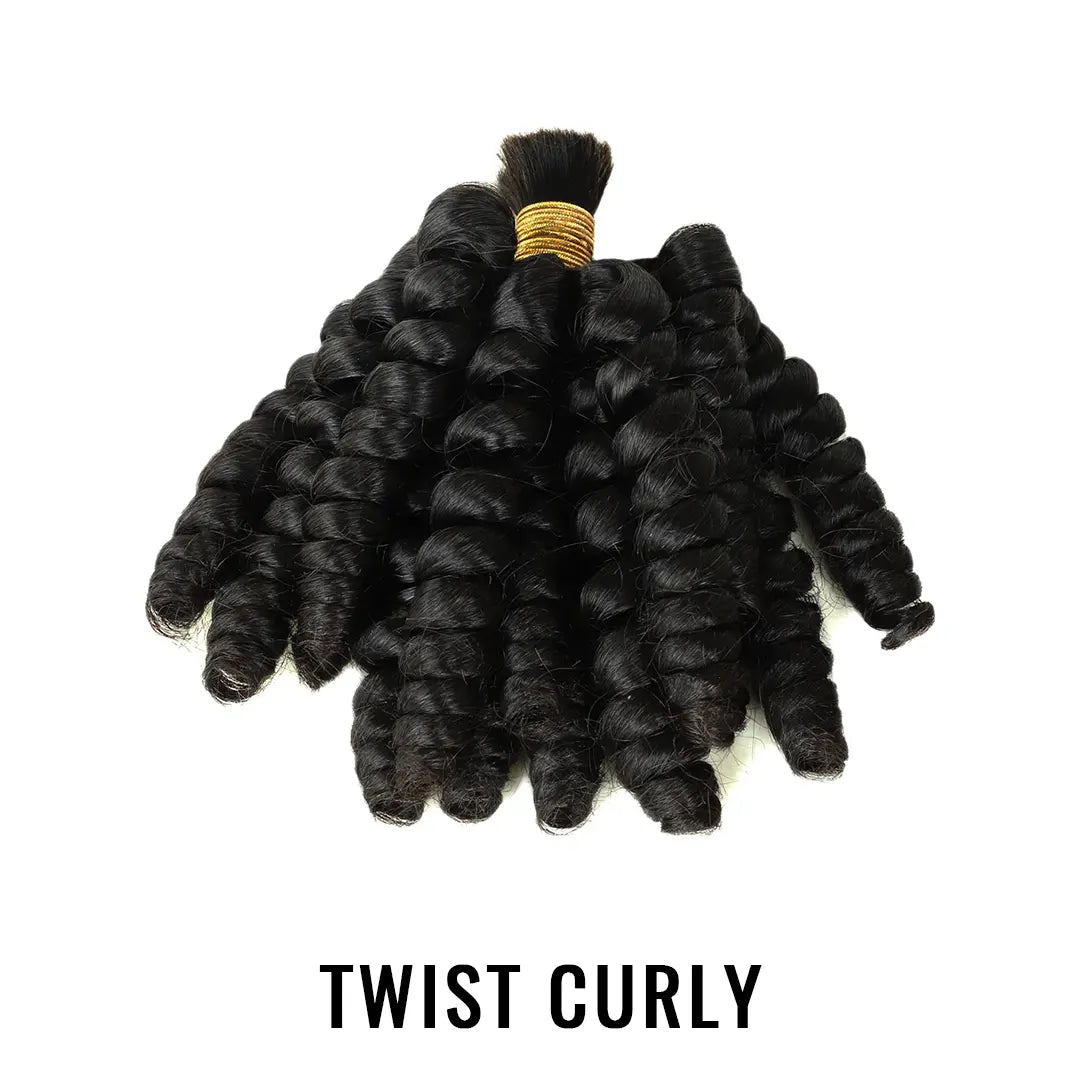 Double Drawn Bulk Hair Deal - 18 inch Natural Black