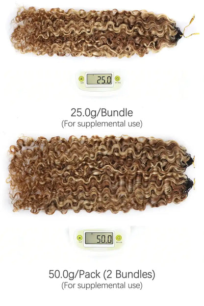 #27/30/613 Mixed Color Water Deep Wave Crochet Miracle Knots Hair