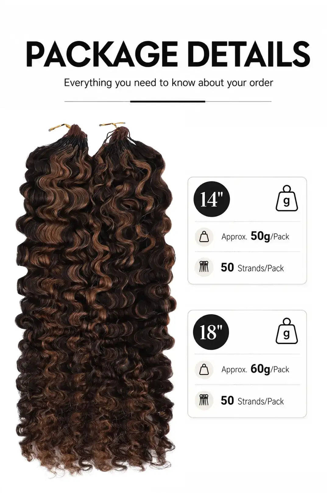#4/30 Mixed Color Water Deep Wave Feather Crochet Human Hair