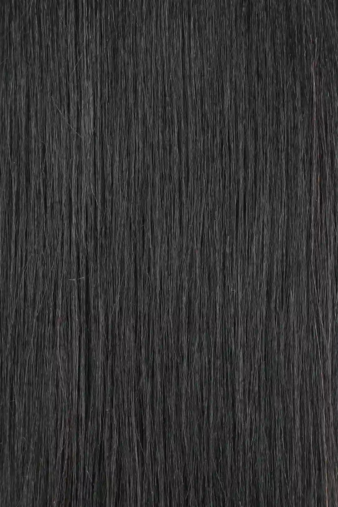 Yaki I Tip Human Hair Extensions Natural Black Remy Hair