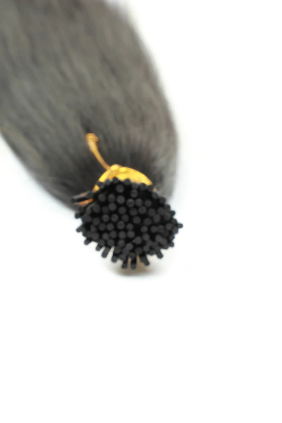 Yaki I Tip Human Hair Extensions Natural Black Remy Hair