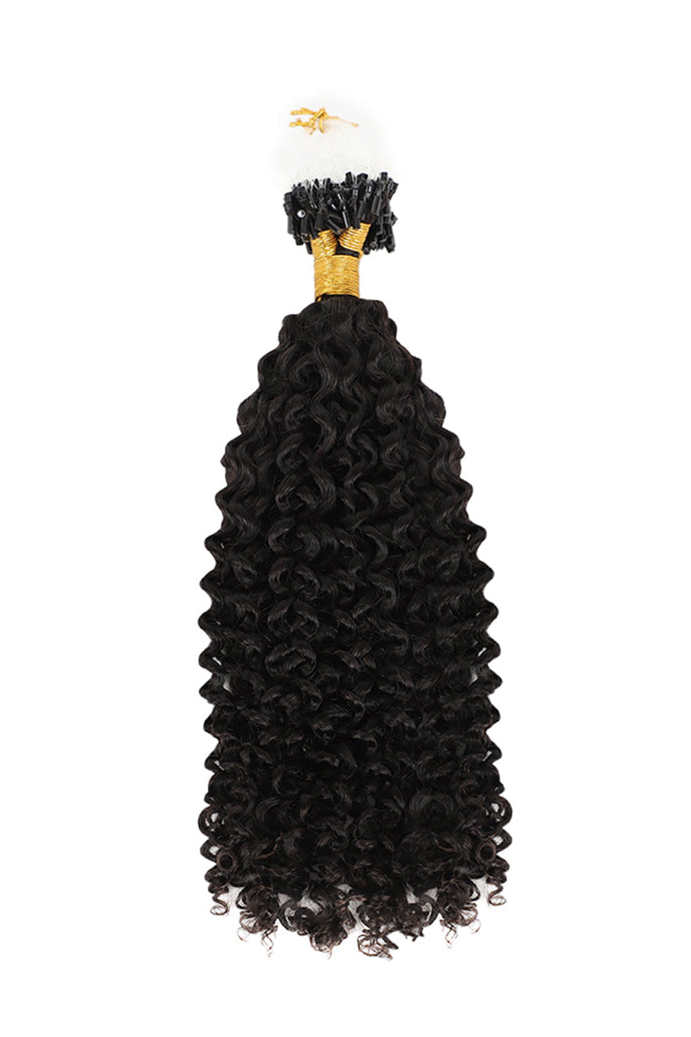 Micro Ring Human Hair Curly Extensions For Black Hair