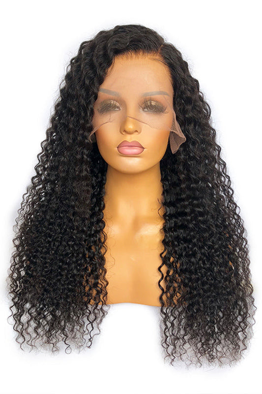 13x6 Glueless HD Deep Curly Fake Scalp Wig-HD03