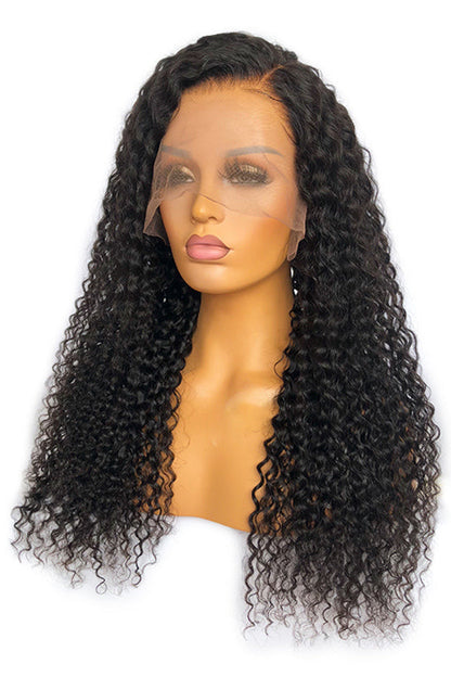 13x6 Glueless HD Deep Curly Fake Scalp Wig-HD03