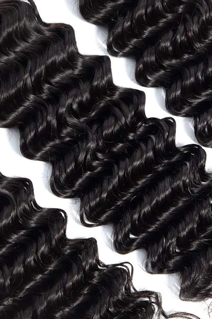 Brazilian Hair Bundle Deep Wave Natural Color 10A