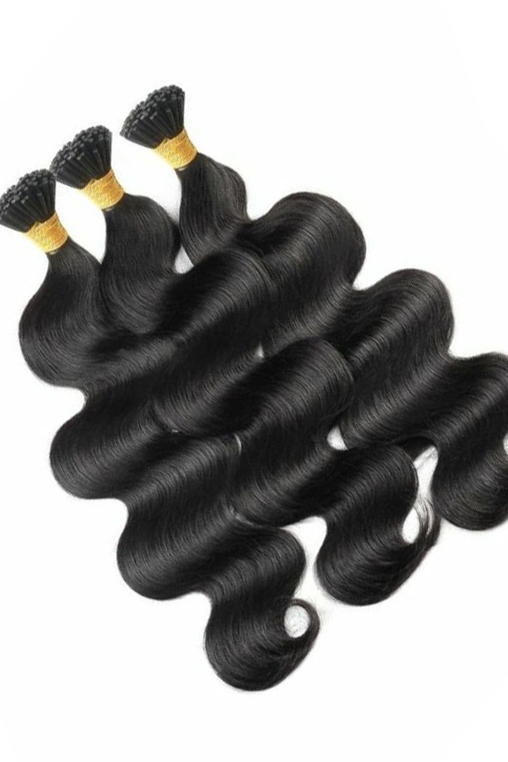 I Tip Black Hair Body Wave Remy Human Hair Extensions