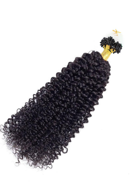 Micro Ring Human Hair Kinky Curly Coily Extensions For Black Hair